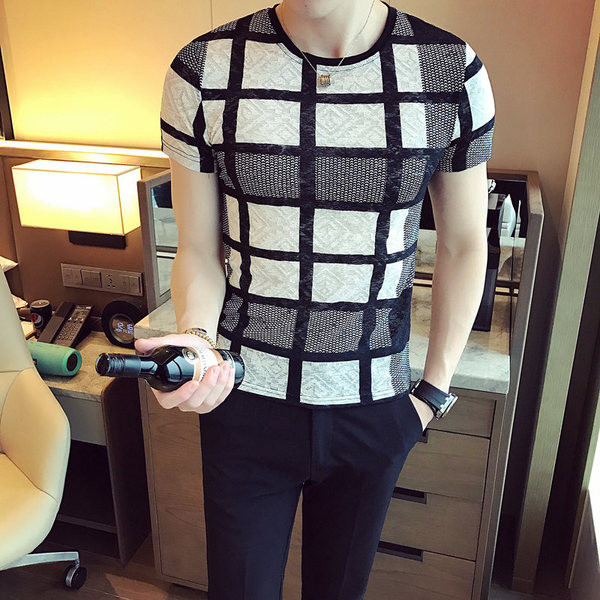 Stílusos férfi póló fekete színben