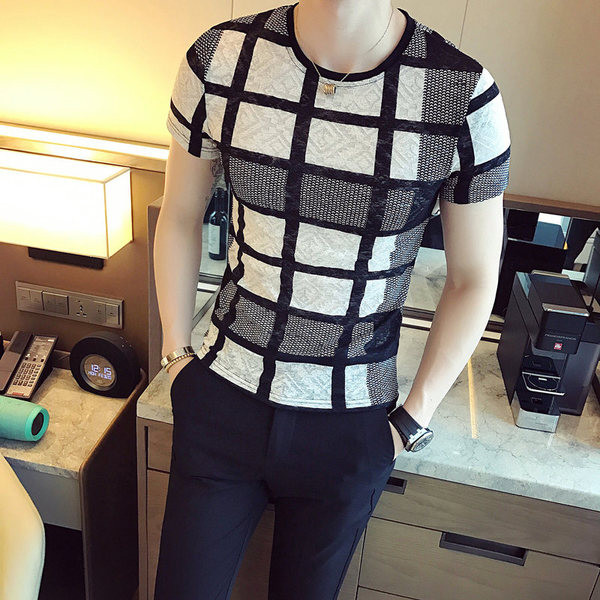 Stílusos férfi póló fekete színben