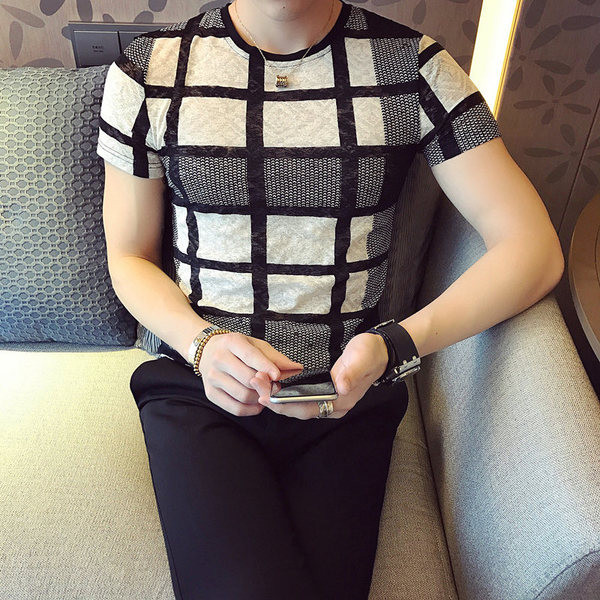 Stílusos férfi póló fekete színben