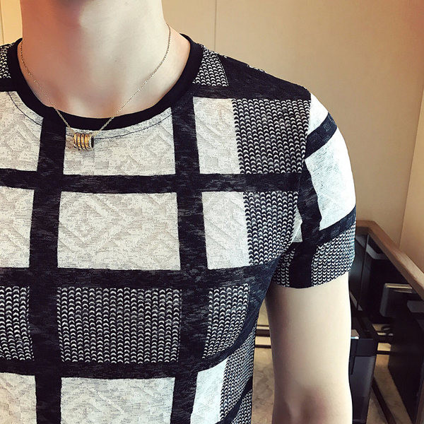 Stílusos férfi póló fekete színben