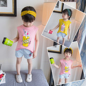 Modern gyerek szett lányoknak kétrészes felső és nadrág