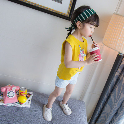 Modern gyerek szett lányoknak kétrészes felső és nadrág