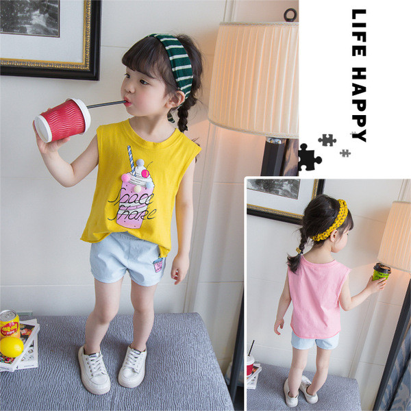 Modern gyerek szett lányoknak kétrészes felső és nadrág