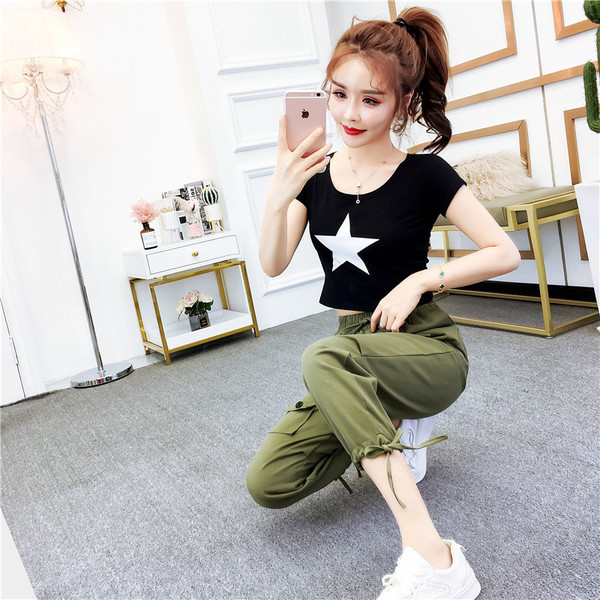 Modern női póló és nadrág szett három színben