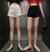 Дамски ежедневни къси панталони с висока талия в три  цвята