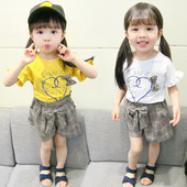 Gyermek blúz és nadrág szett lányoknak két színben