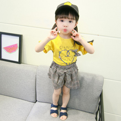 Gyermek blúz és nadrág szett lányoknak két színben