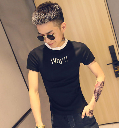 Alkalmi férfi póló sárga és fekete színben