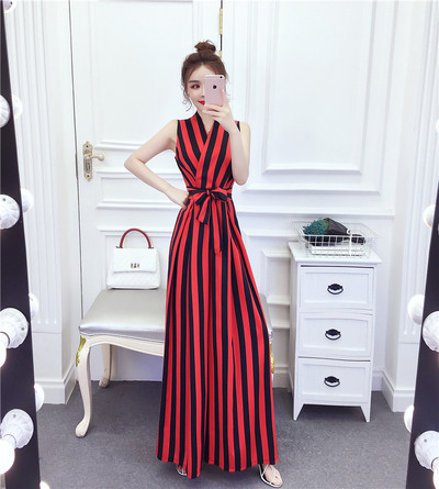 Modern hosszú női overál három színben