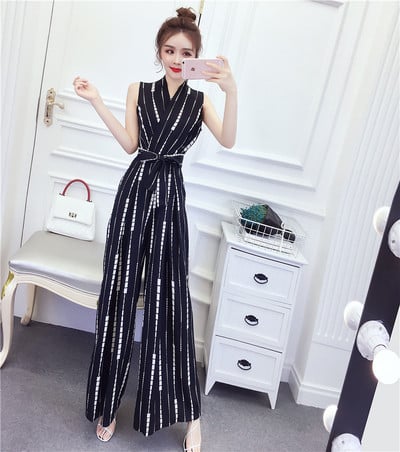 Modern hosszú női overál három színben