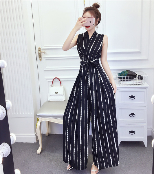 Modern hosszú női overál három színben