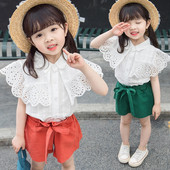 Set modern pentru copii din două părți cămașă și pantaloni