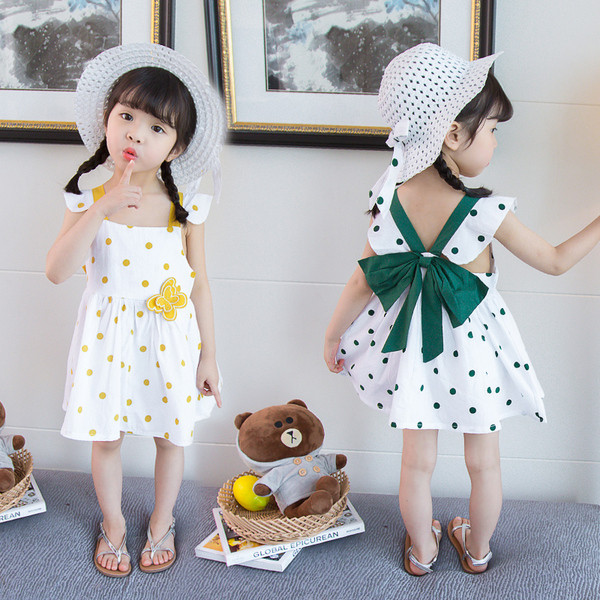 Stílusos gyerekruha két színben szalaggal és 3D elemmel