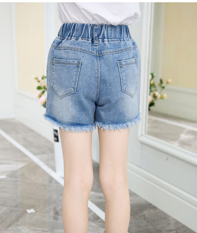 Παιδικά σορτάκια τζιν με διακοσμιτικέσ πέρλες