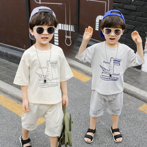 Παιδικό αθλητικό σετ σε δύο χρώματα για αγόρια