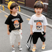 Sportos gyerek szett fiúknak fehér és fekete színben