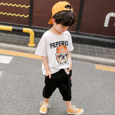 Sportos gyerek szett fiúknak fehér és fekete színben