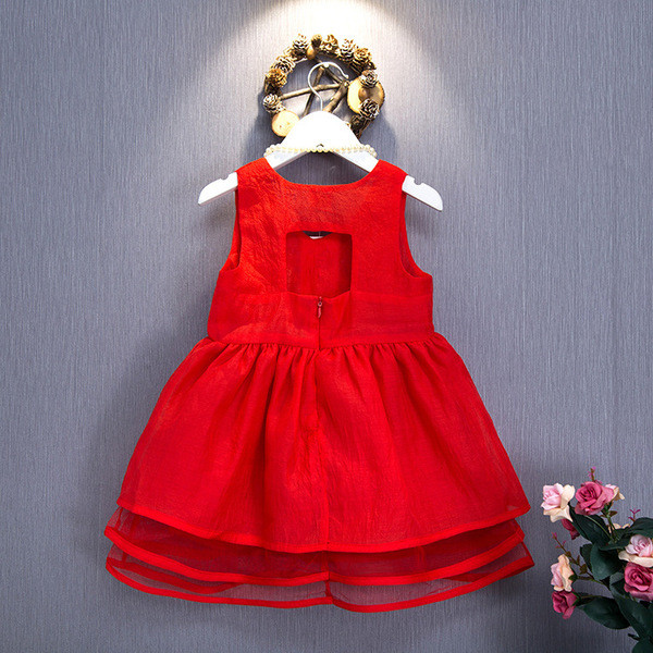 Νεο μοντέλο παιδικό φόρεμα για κορίτσια με κόκκινο χρώμα