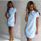 Stílusos női ruha rövid ujjú széles modell több színben