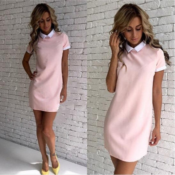 Stílusos női ruha rövid ujjú széles modell több színben