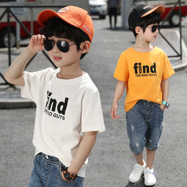 Παιδικό  μπλουζάκι με επιγραφές σε τρία χρώματα