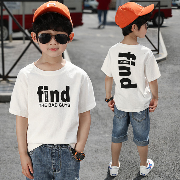 Παιδικό  μπλουζάκι με επιγραφές σε τρία χρώματα