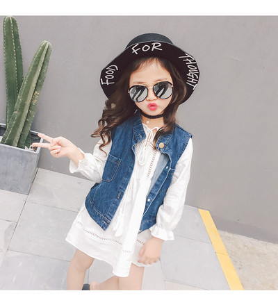 Gyerekkészlet lányruhához és mellényhez