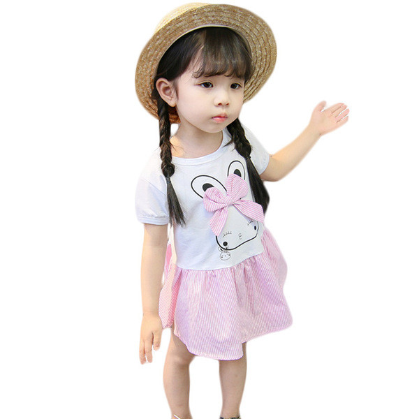 Alkalmi gyerekruha két színben szalaggal