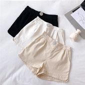 Alkalmi női rövidnadrág kék színben