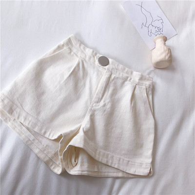 Alkalmi női rövidnadrág kék színben