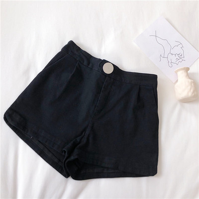 Alkalmi női rövidnadrág kék színben