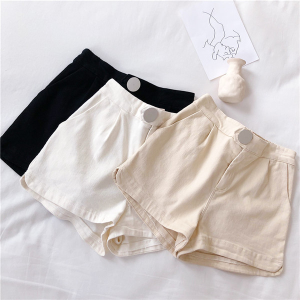 Alkalmi női rövidnadrág kék színben