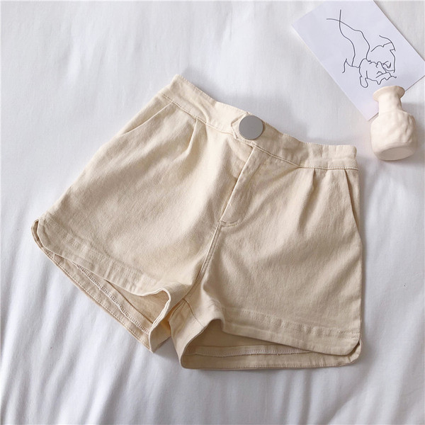 Alkalmi női rövidnadrág kék színben