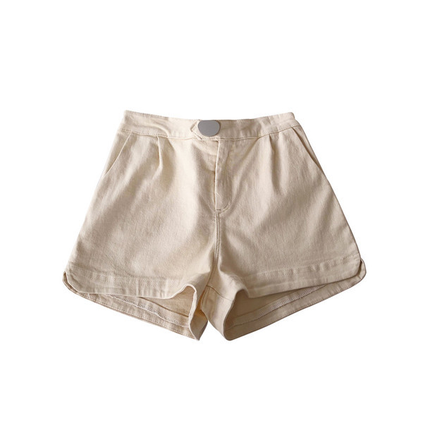 Alkalmi női rövidnadrág kék színben