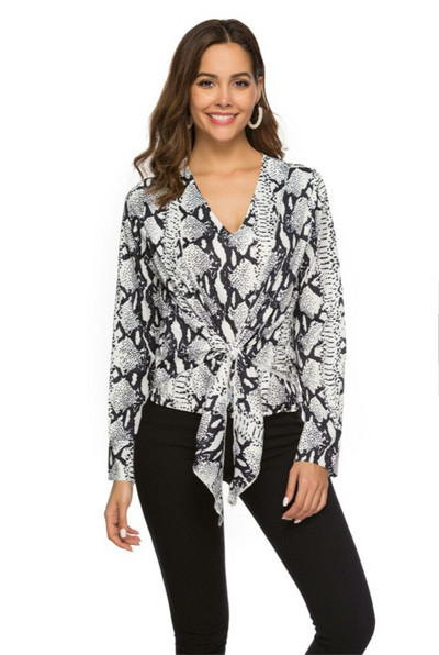 Modern női ing V-nyakkal több színben