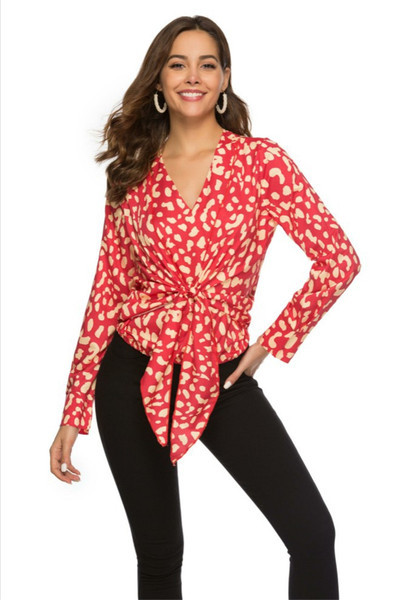 Modern női ing V-nyakkal több színben