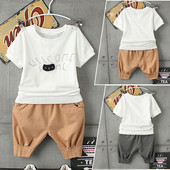 Gyerekkészlet fiúknak két részből, két színben