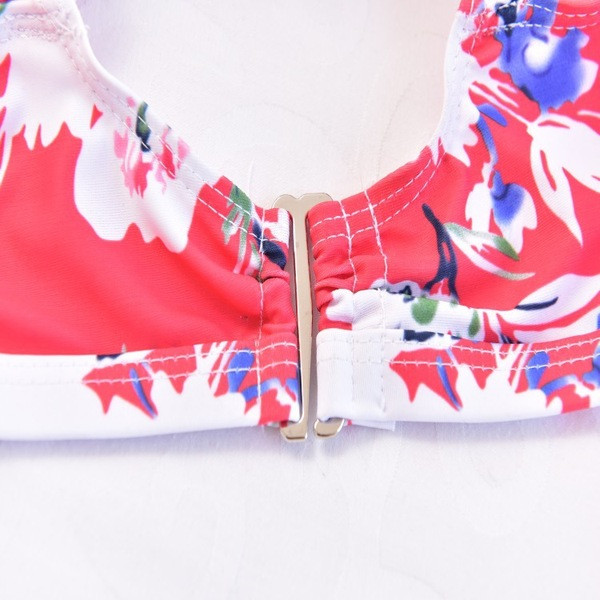 Női fürdőruha két részből virágos motívummal - 3XL-es méretig