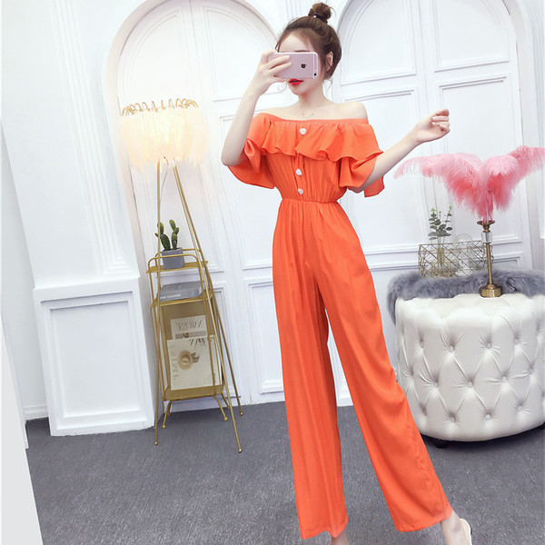 Μοντέρνα γυναικεία ολόσωμη φόρμα σε δύο χρώματα