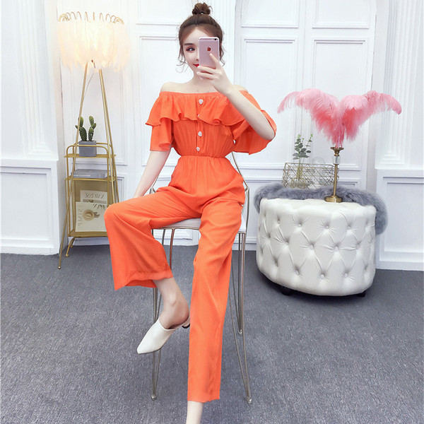 Μοντέρνα γυναικεία ολόσωμη φόρμα σε δύο χρώματα