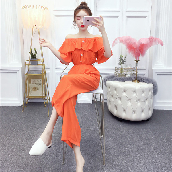 Μοντέρνα γυναικεία ολόσωμη φόρμα σε δύο χρώματα