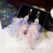 Aktuális női fülbevaló két színben kövekkel