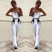 Modern női nadrág magas derékkal, fehér színben