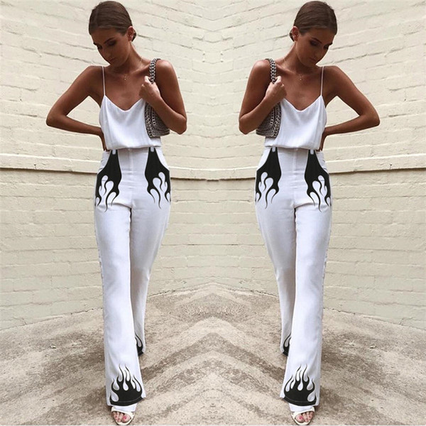 Modern női nadrág magas derékkal, fehér színben