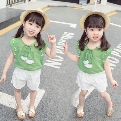 Gyerekkészlet lányoknak, kétrészes blúz és nadrág