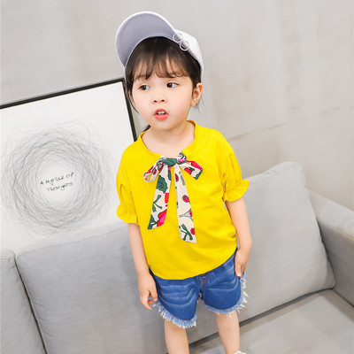 Új modell gyerekszett lányoknak rózsaszín és sárga színben