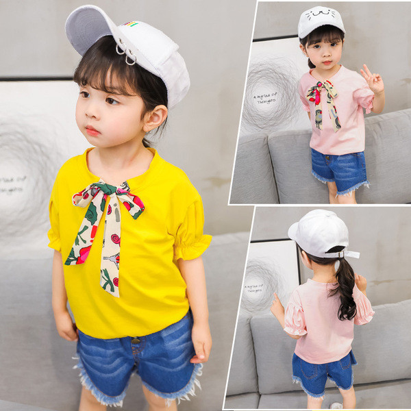 Új modell gyerekszett lányoknak rózsaszín és sárga színben