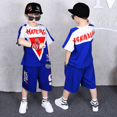 Kék és piros színben mindennapos gyerekkészlet fiúknak