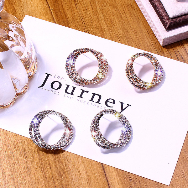 Elegáns női fülbevaló kerek formában - két színben