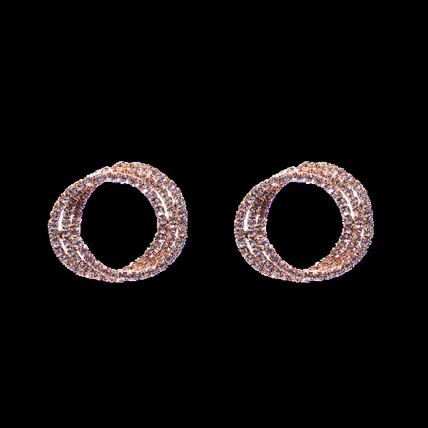 Elegáns női fülbevaló kerek formában - két színben